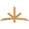 Ekena Millwork Alberta Rough Sawn Timber Gable Bracket, Western Red Cedar, 60"W x 30"H x 2"D x 4"F, 12/12 Pitch GBW060X30X0204ALB00RWR - alternate 1